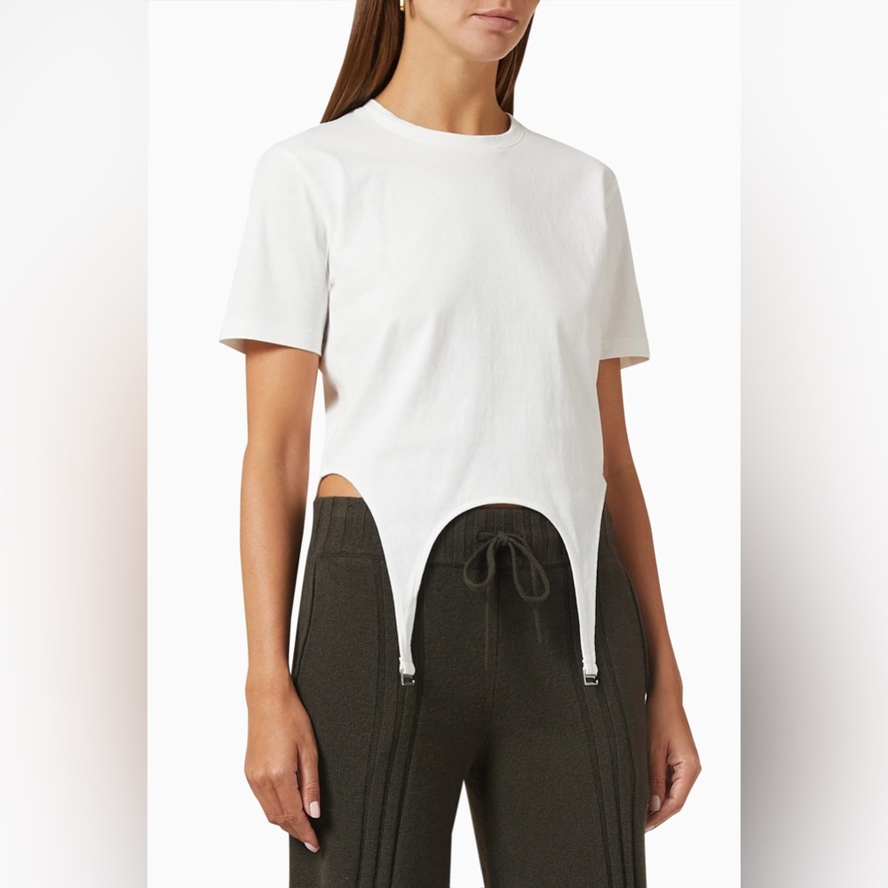 Dion Lee Garter Tee White XS